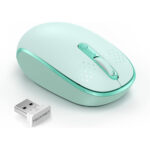 TECKNET Wireless Mouse for Laptop, 2.4G Quiet Computer Mouse with USB Receiver