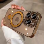 Magnetic Ring Case for iPhone 16 Pro Max Case Kickstand Compatible with MagSafe Built-in Camera Lens Protector Shockproof Phone Case for iPhone 16 ProMax 6.9