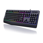 Gaming Keyboard, 7-Color Rainbow LED Backlit